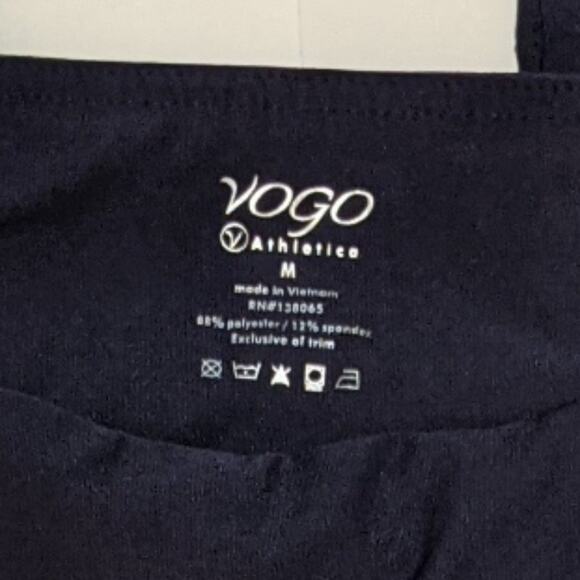 VOGO Purple Athletic Leggings Ankle Braid Detail Cropped Activewear Gym Yoga M - Picture 9 of 10